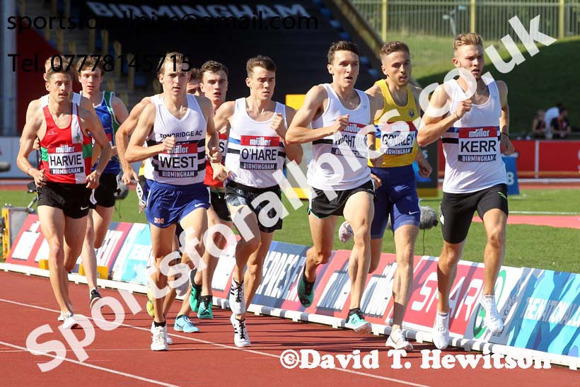 Mens 1500 metres, 2019 Muller British Championships, Alexander Stadium, Birmingham. Photo: David T. Hewitson/Sports for All Pics